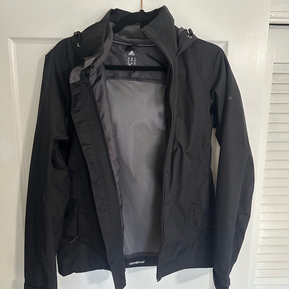adidas Jackets & Blazers - Adidas Women’s Black Raincoat | Size XS